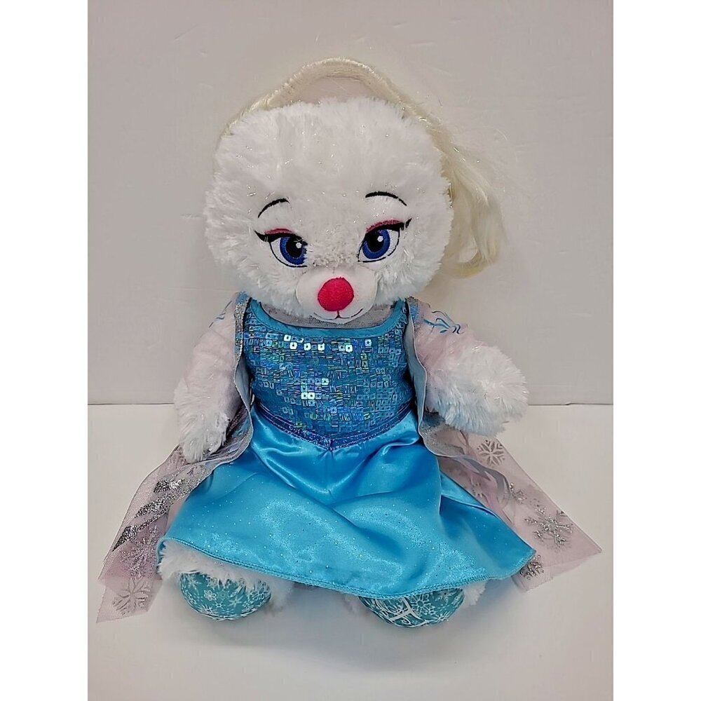 Build-A-Bear Workshop Elsa Disney's Frozen Dress Wig 17 Inch Plush